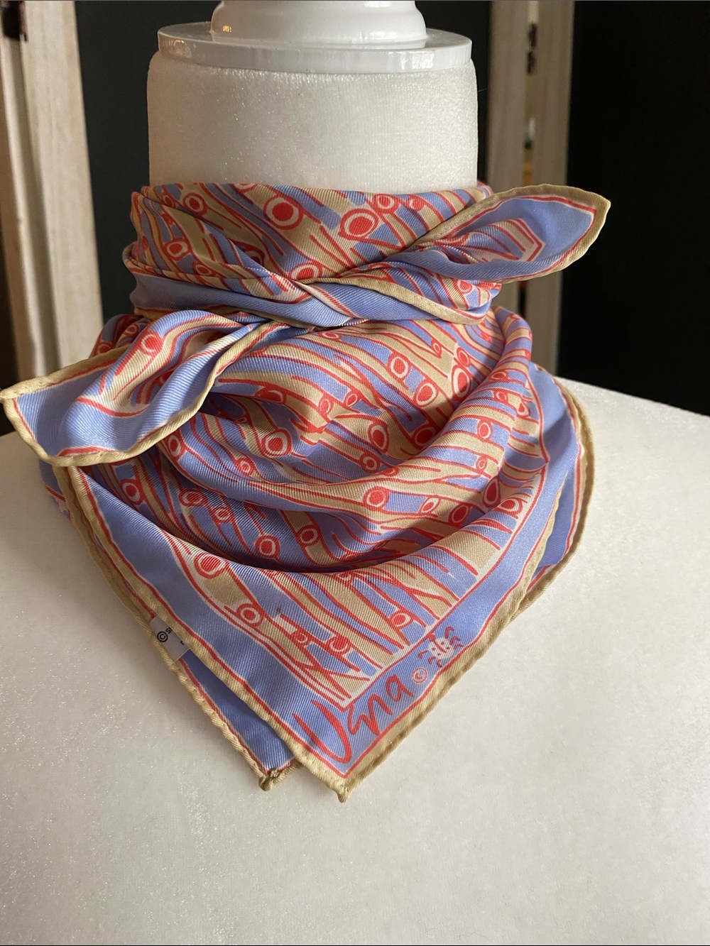 Vintage lady bug Vera Neumann scarf